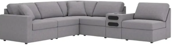 Signature Design by Ashley® Modmax 6-Piece Granite Modular Sectional with Audio Console