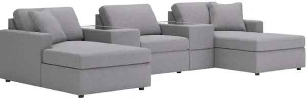 Signature Design by Ashley® Modmax 5-Piece Granite U-Shape Sectional and Chaise