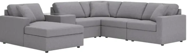 Signature Design by Ashley® Modmax 6-Piece Granite Left-Arm Facing Sectional and Chaise