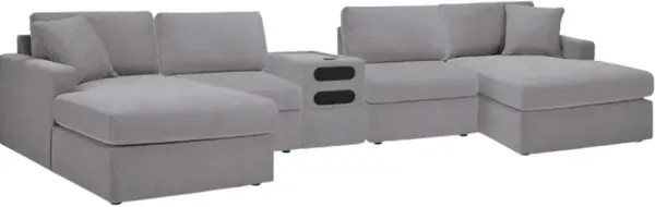 Signature Design by Ashley® Modmax 5-Piece Granite Modular Sectional with Audio Console