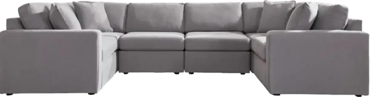 Signature Design by Ashley® Modmax 6-Piece Granite U-Shape Sectional