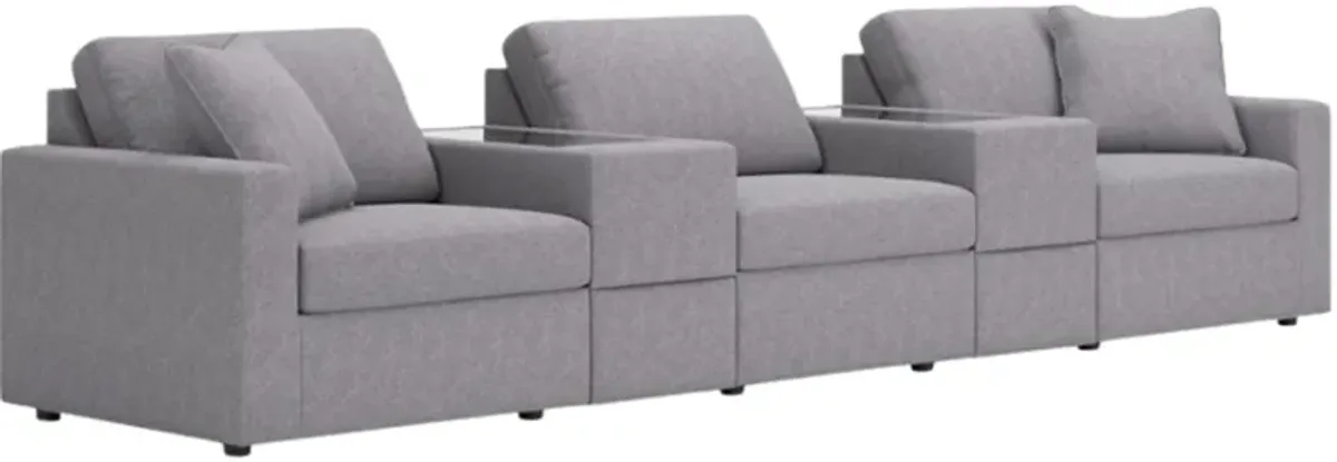 Signature Design by Ashley® Modmax 5-Piece Granite Sectional with Storage Consoles