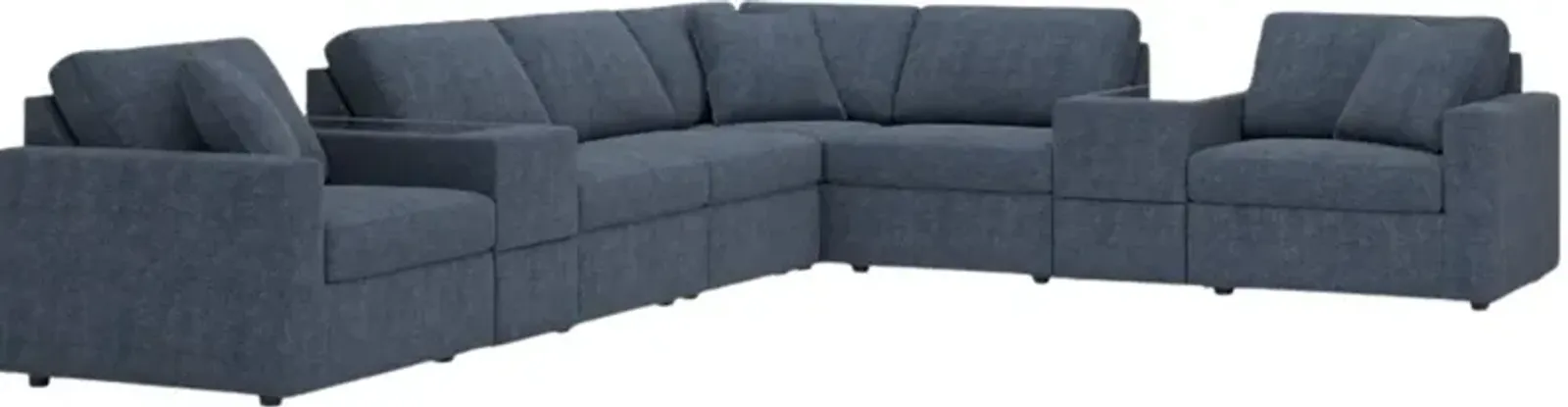 Signature Design by Ashley® Modmax 8-Piece Ink Modular Sectional with Storage Consoles