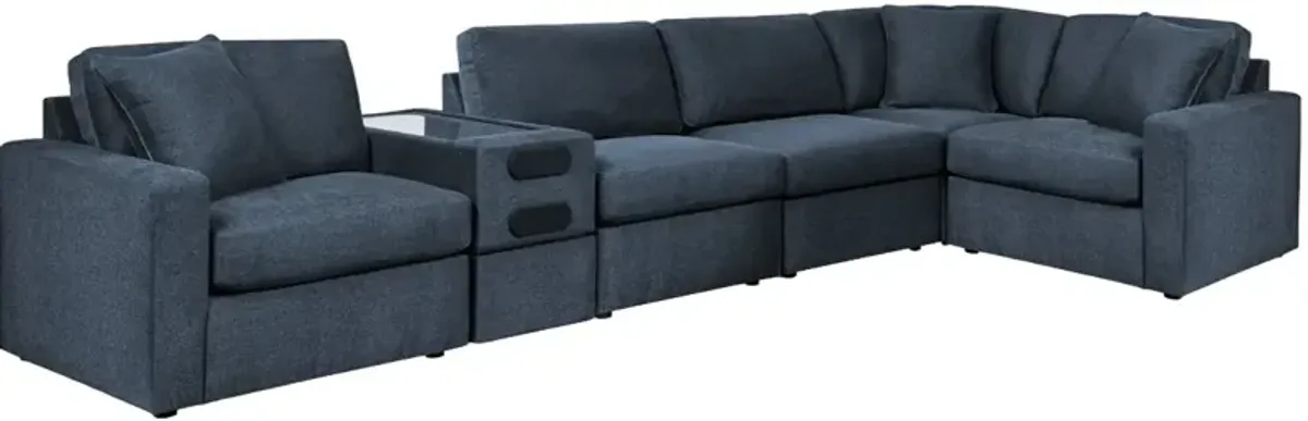 Signature Design by Ashley® Modmax 6-Piece Ink Sectional with Console