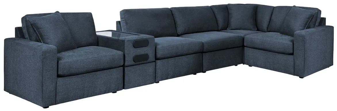 Signature Design by Ashley® Modmax 6-Piece Ink Sectional with Console