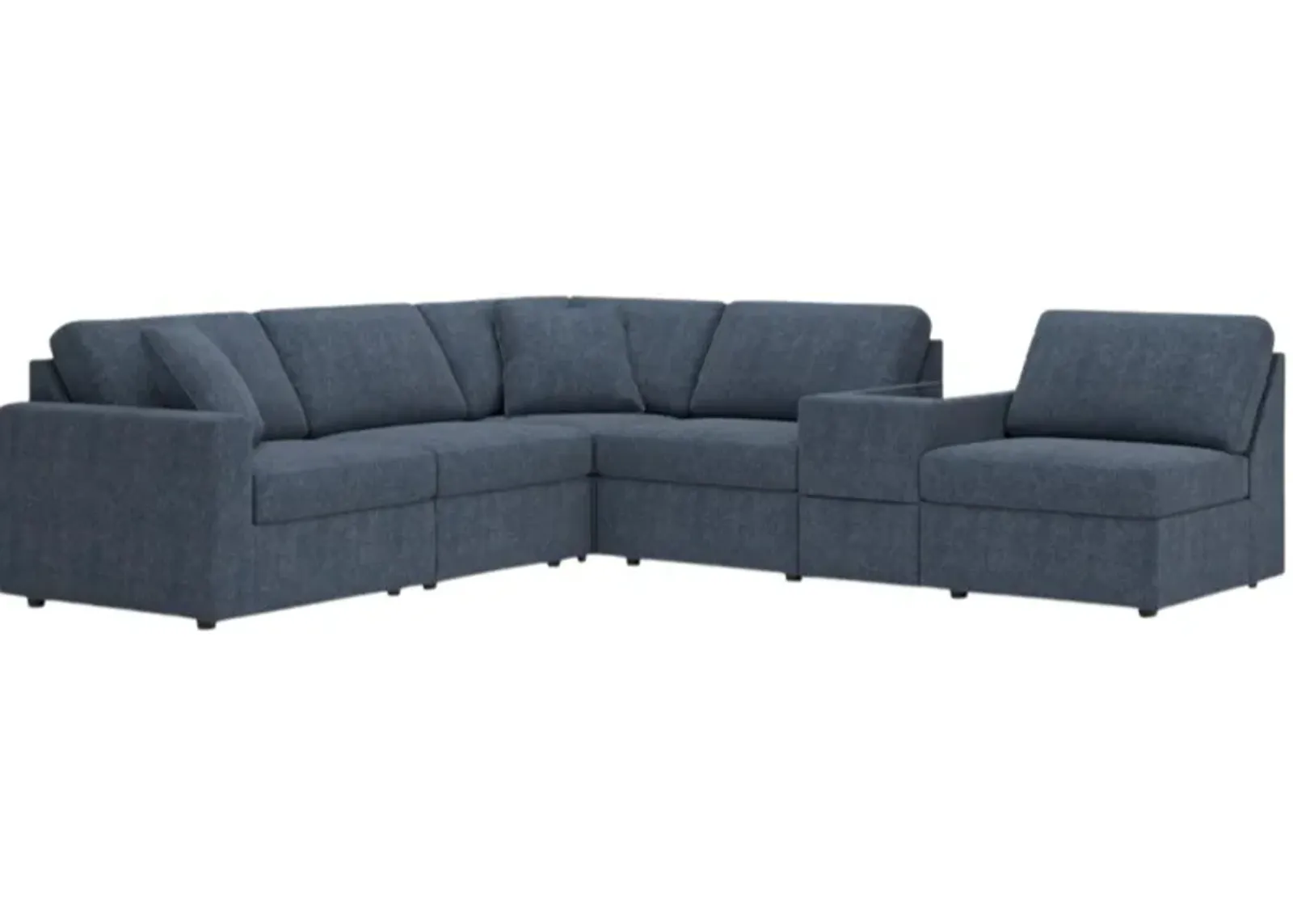 Signature Design by Ashley® Modmax 6-Piece Ink Sectional Sofa with Storage Console