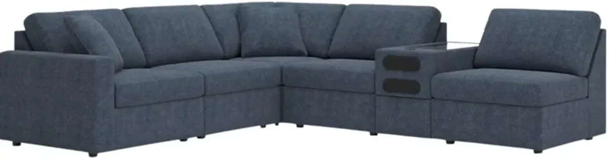 Signature Design by Ashley® Modmax 6-Piece Ink Sectional with Audio Console