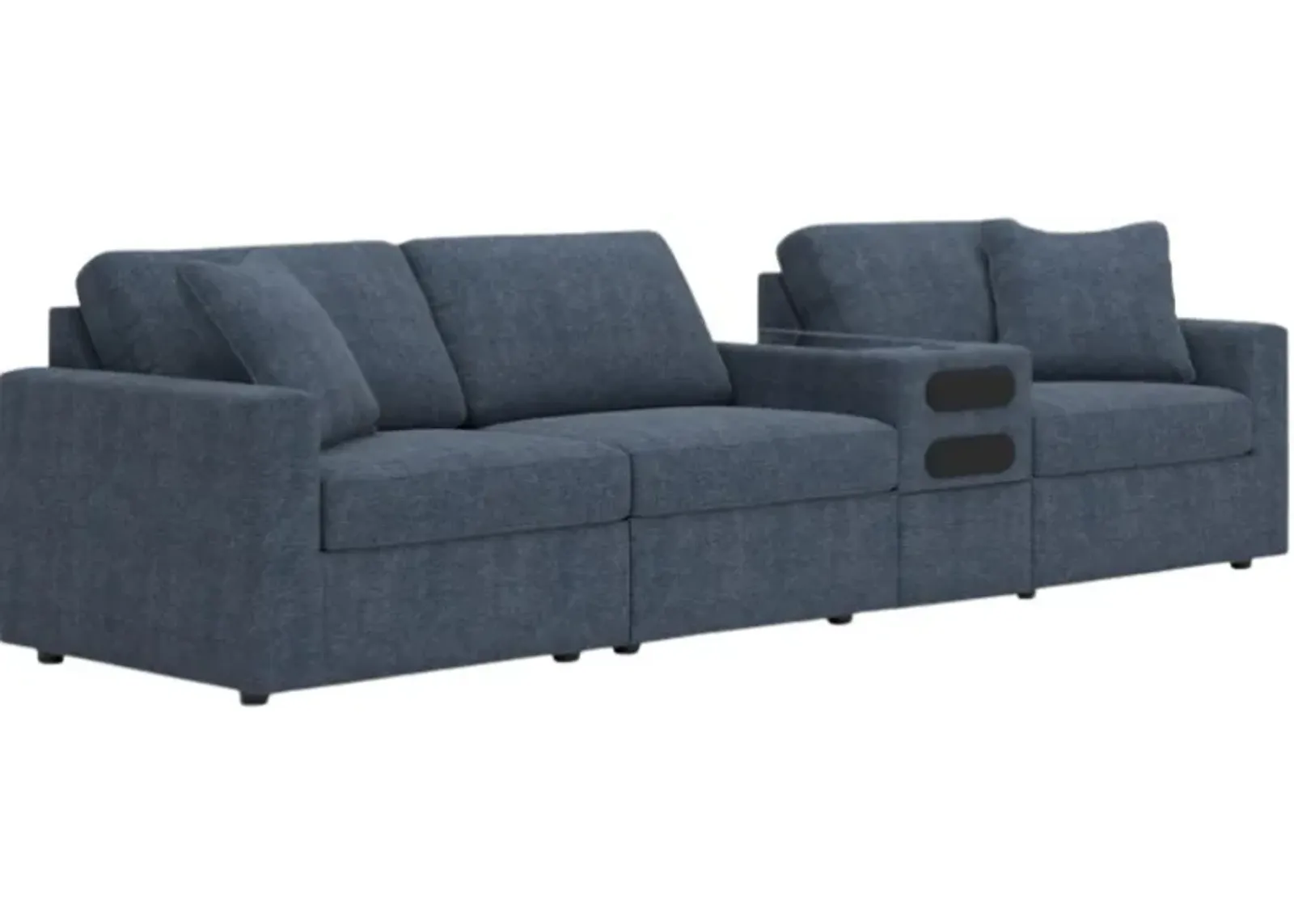 Signature Design by Ashley® Modmax 4-Piece Ink Sectional Sofa with Audio Console