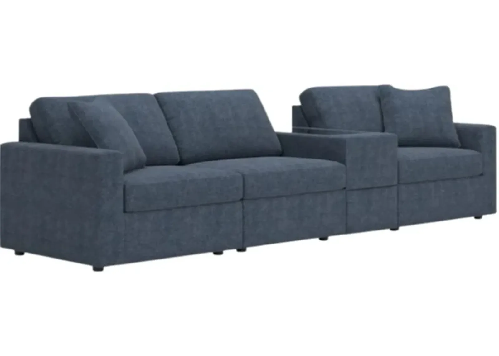 Signature Design by Ashley® Modmax 4-Piece Ink Sectional Sofa with Storage Console