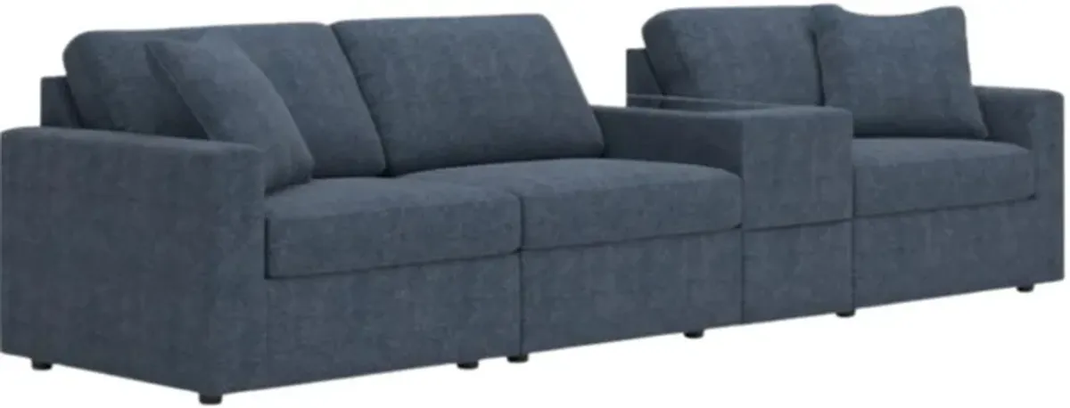 Signature Design by Ashley® Modmax 4-Piece Ink Sectional Sofa with Storage Console