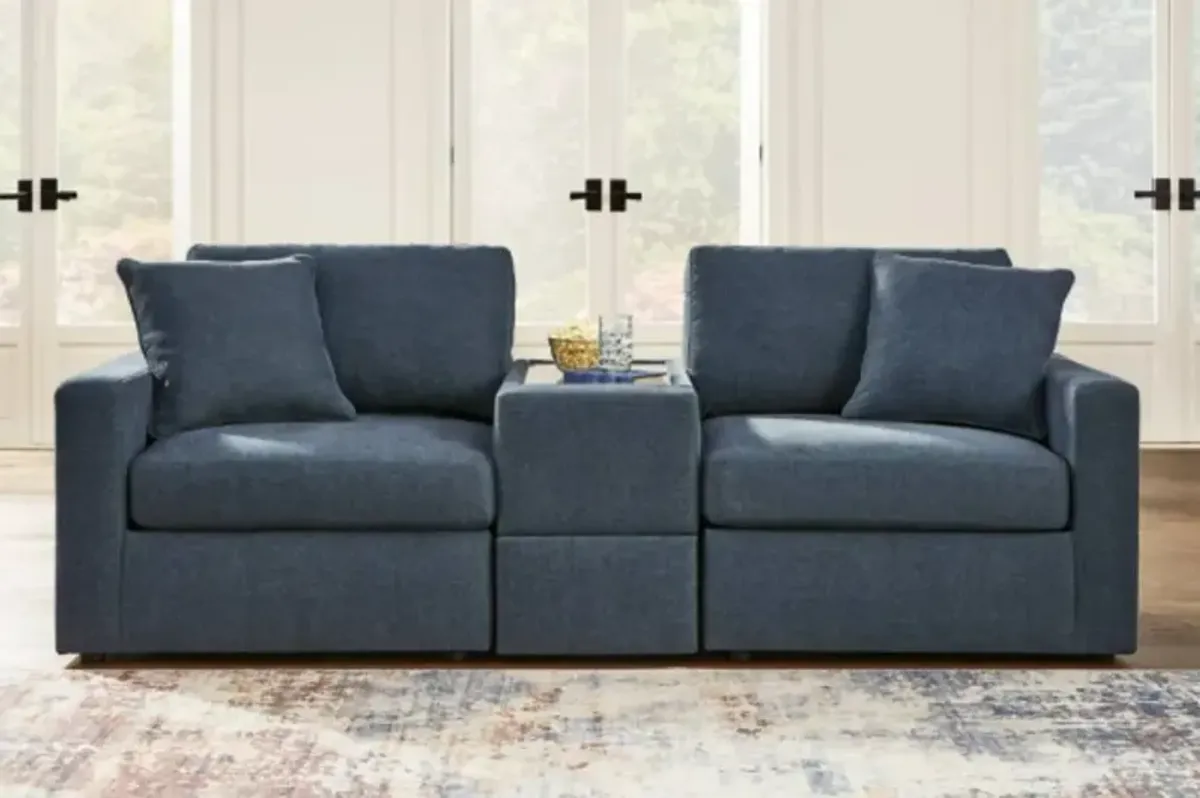 Signature Design by Ashley® Modmax 3-Piece Ink Modular Sectional with Storage Console