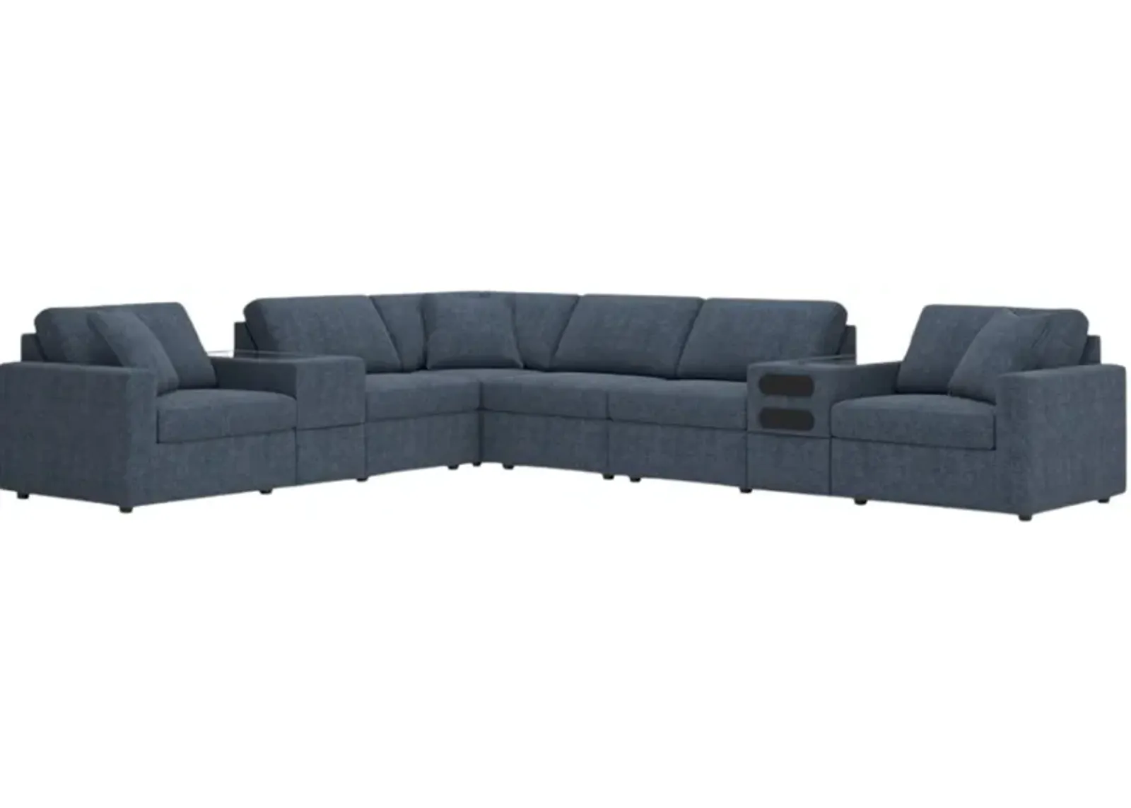 Signature Design by Ashley® Modmax 8-Piece Ink Sectional with Audio and Storage Consoles