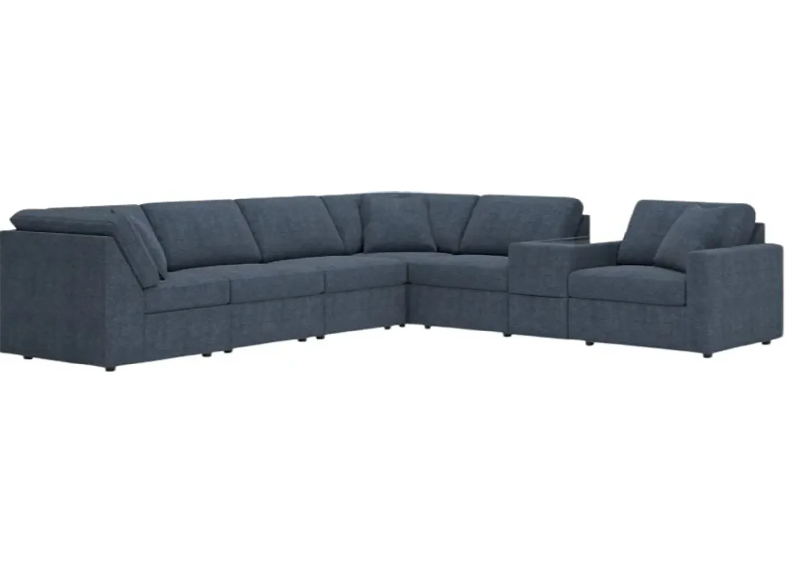 Signature Design by Ashley® Modmax 7-Piece Ink Sectional Sofa with Storage Console