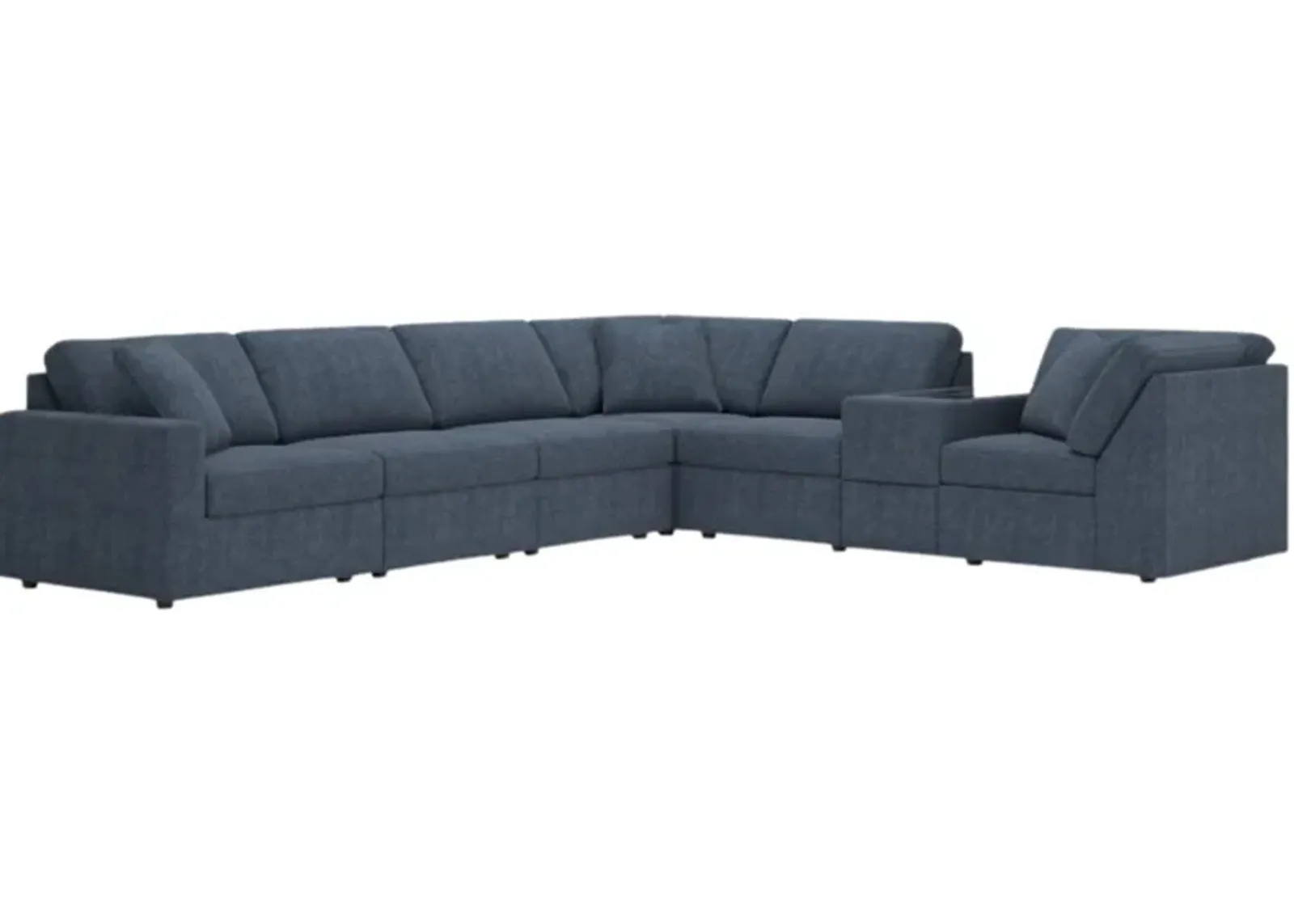 Signature Design by Ashley® Modmax 7-Piece Ink Left-Arm Facing Sectional Sofa with Storage Console