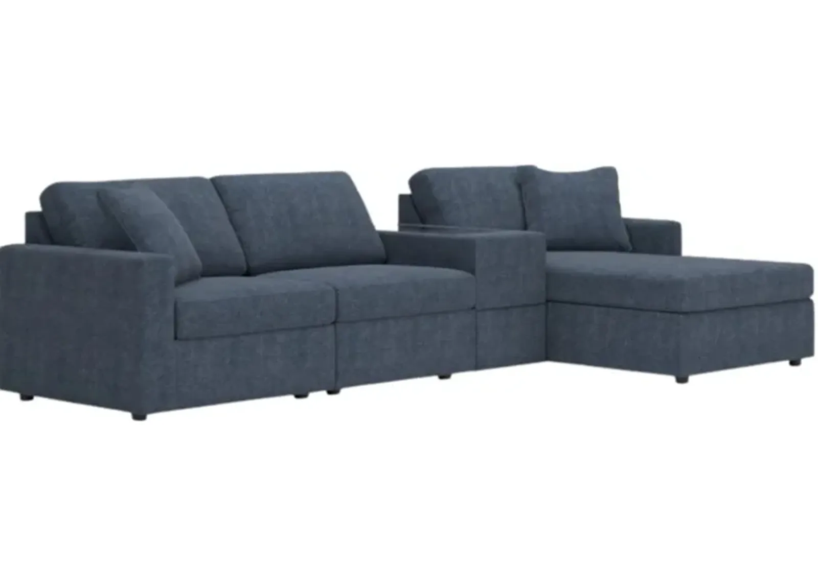 Signature Design by Ashley® Modmax 4-Piece Ink Sectional Sofa with Chaise and Storage Console