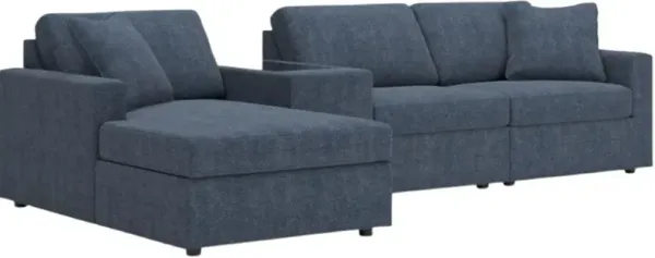 Signature Design by Ashley® Modmax 4-Piece Ink Left-Arm Facing Sectional with Chaise and Storage Console
