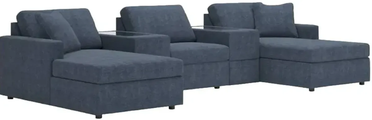 Signature Design by Ashley® Modmax 5-Piece Ink Pit Sectional with Storage Consoles