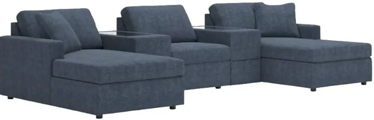 Signature Design by Ashley® Modmax 5-Piece Ink Pit Sectional with Storage Consoles