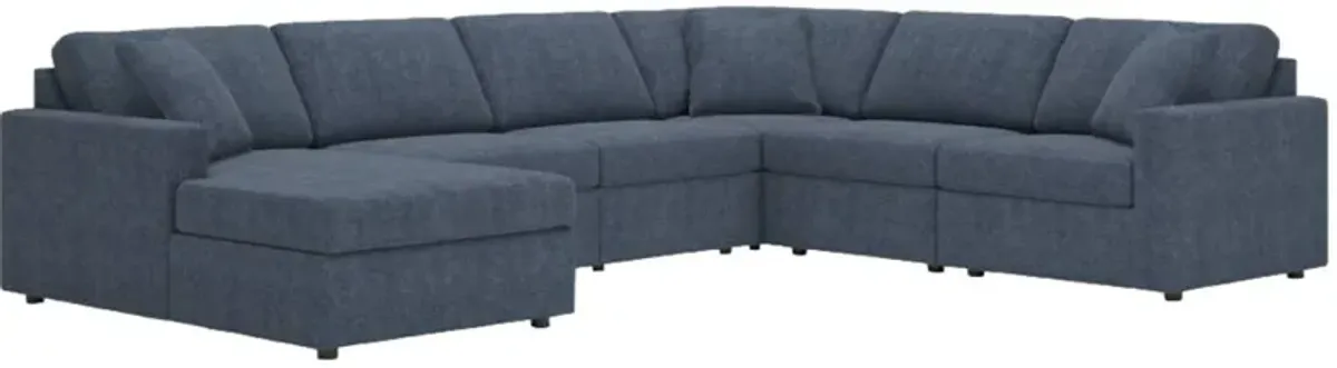 Signature Design by Ashley® Modmax 6-Piece Ink Left-Arm Facing Chaise Sectional