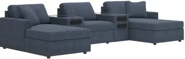 Signature Design by Ashley® Modmax 5-Piece Ink U-Shape Sectional with Audio Consoles