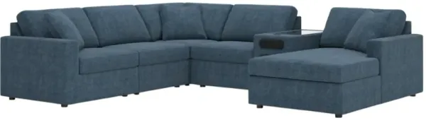 Signature Design by Ashley® Modmax 6-Piece Ink Right-Arm Facing Sectional and Chaise with Audio System