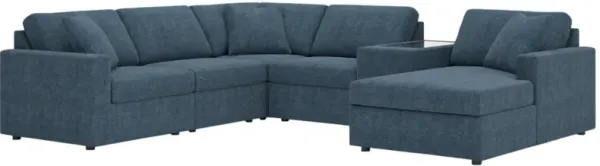 Signature Design by Ashley® Modmax 6-Piece Ink Right-Arm Facing Sectional and Chaise with Console