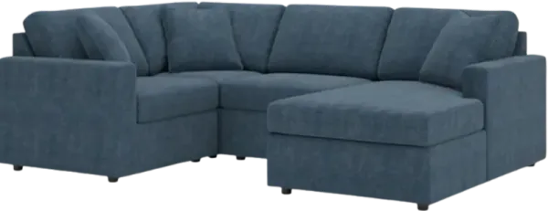 Signature Design by Ashley® Modmax 4-Piece Ink Right-Arm Facing Sectional and Chaise