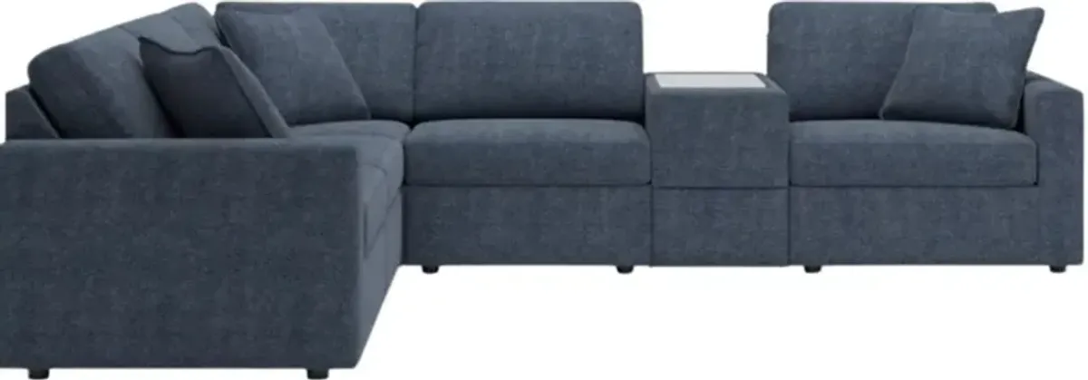 Signature Design by Ashley® Modmax 6-Piece Ink Modular Sectional with Storage Console