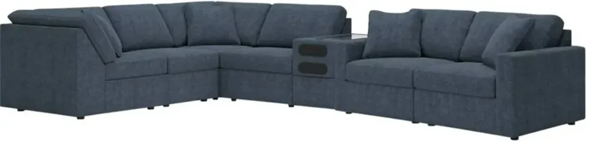 Signature Design by Ashley® Modmax 7-Piece Ink Sectional with Audio Console