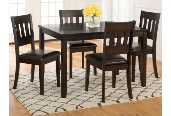 Jofran Inc. Dark Rustic Prairie 5-Piece Dark Brown Counter Height Dining Set