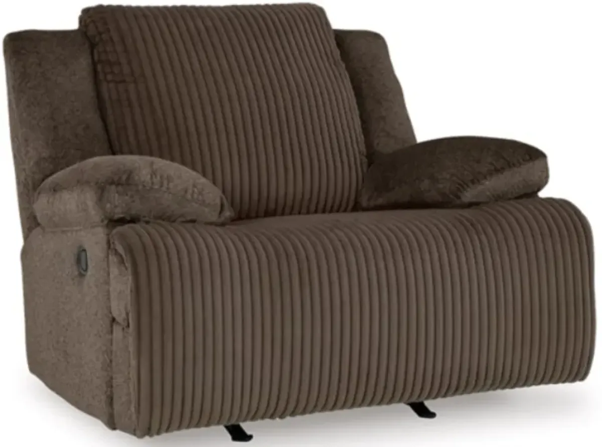 Signature Design by Ashley® Chocolate Top Tier Manual Rocker Recliner