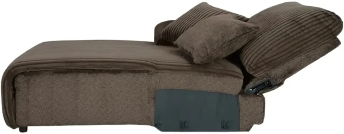 Signature Design by Ashley® Top Tier 4-Piece Chocolate Right Arm Facing Manual Reclining Sectional with Chaise