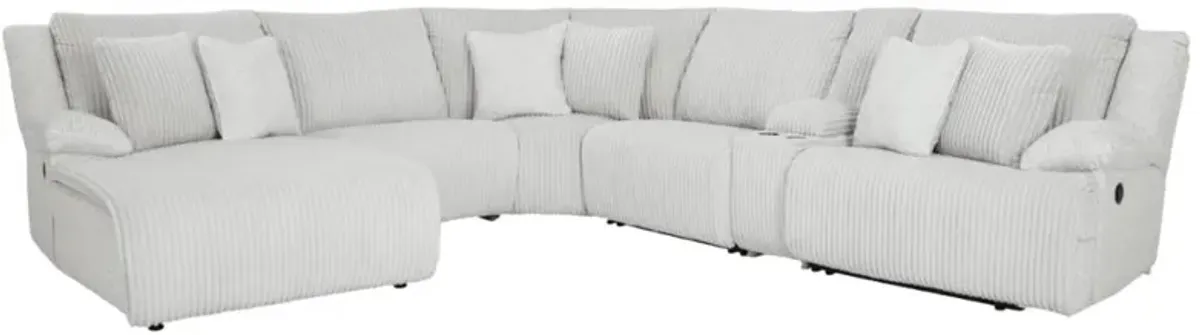 Signature Design by Ashley® Top Tier 6-Piece Alloy Left-Arm Facing Chaise Manual Reclining Sectional