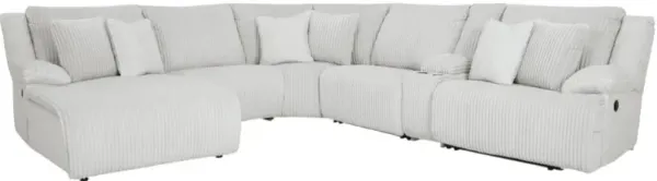 Signature Design by Ashley® Top Tier 6-Piece Alloy Left-Arm Facing Manual Reclining Sectional and Chaise