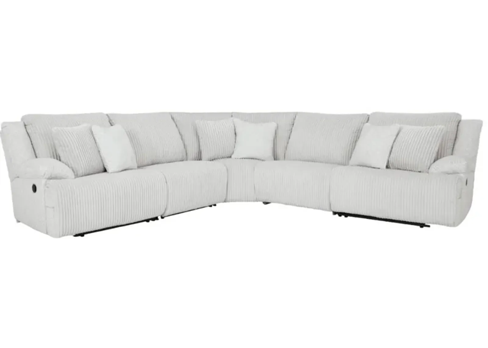 Signature Design by Ashley® Top Tier 5-Piece Alloy Manual Reclining Sectional