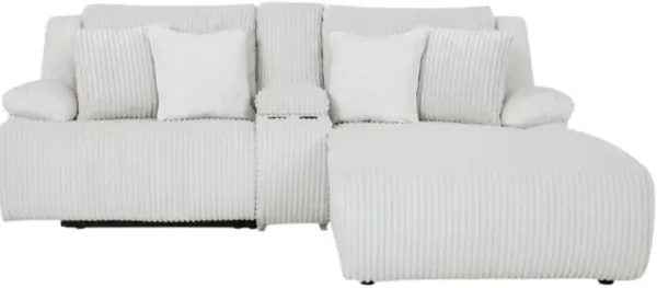 Signature Design by Ashley® Top Tier 3-Piece Alloy Manual Reclining Chaise Sectional