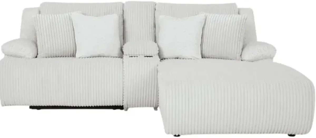 Signature Design by Ashley® Top Tier 3-Piece Alloy Right-Arm Facing Manual Reclining Sectional and Chaise