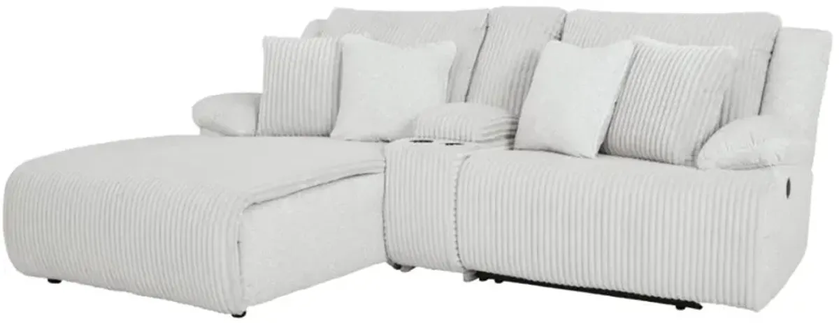 Signature Design by Ashley® Top Tier 3-Piece Alloy Manual Reclining Left Arm Facing Chaise Sectional