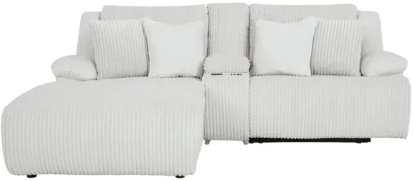 Signature Design by Ashley® Top Tier 3-Piece Alloy Manual Reclining Left Arm Facing Chaise Sectional