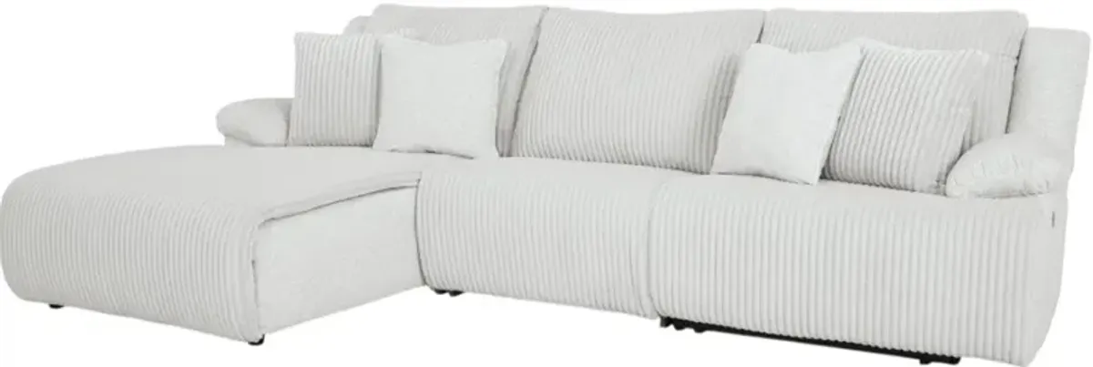 Signature Design by Ashley® Top Tier 3-Piece Alloy Left-Arm Facing Manual Reclining Sectional and Chaise