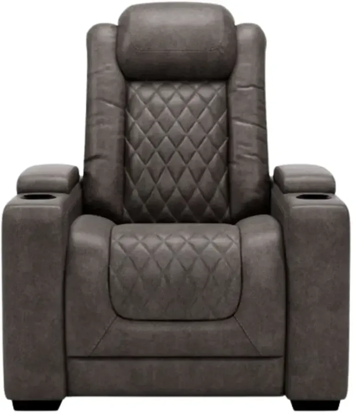 Signature Design by Ashley® HyllMont Gray Power Recliner with Adjustable Headrest