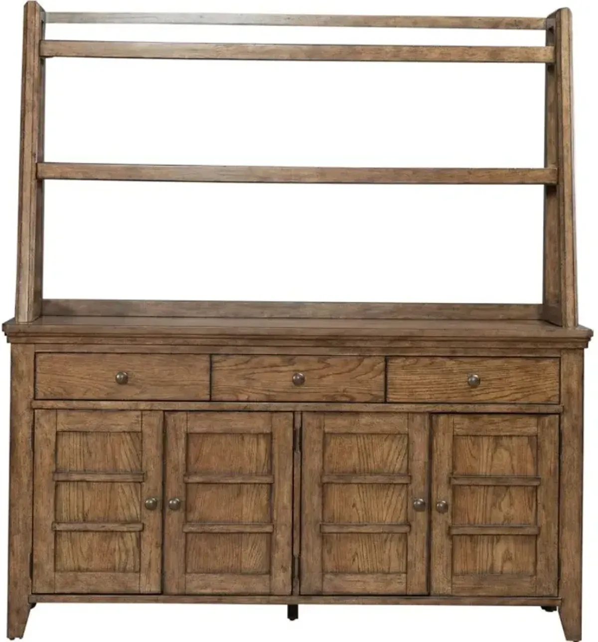 Liberty Furniture Carolina Park Amber Brown Server and Hutch
