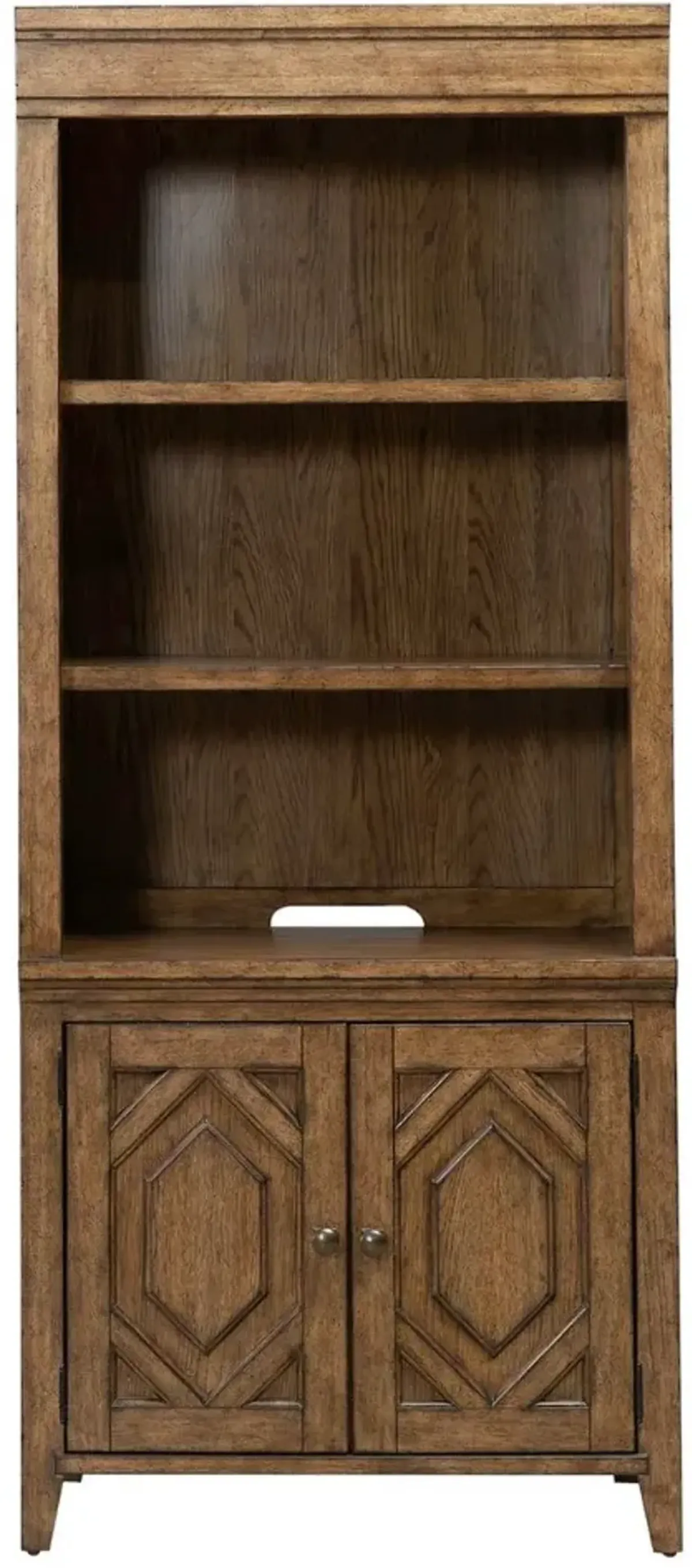 Liberty Furniture Carolina Park Amber Brown Bunching Bookcase