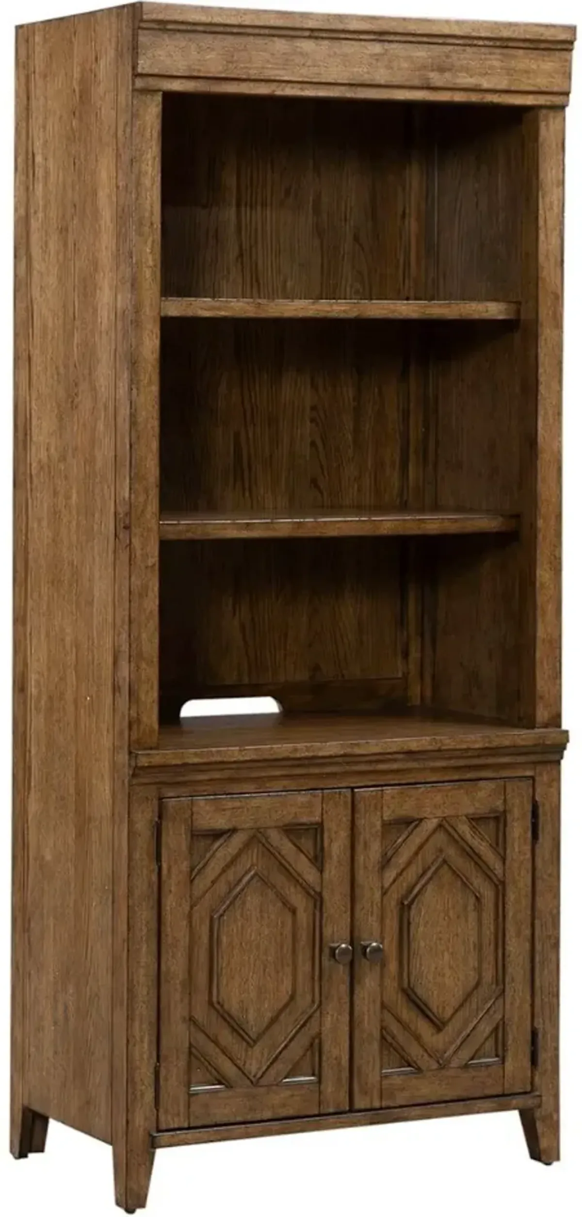 Liberty Furniture Carolina Park Amber Brown Bunching Bookcase