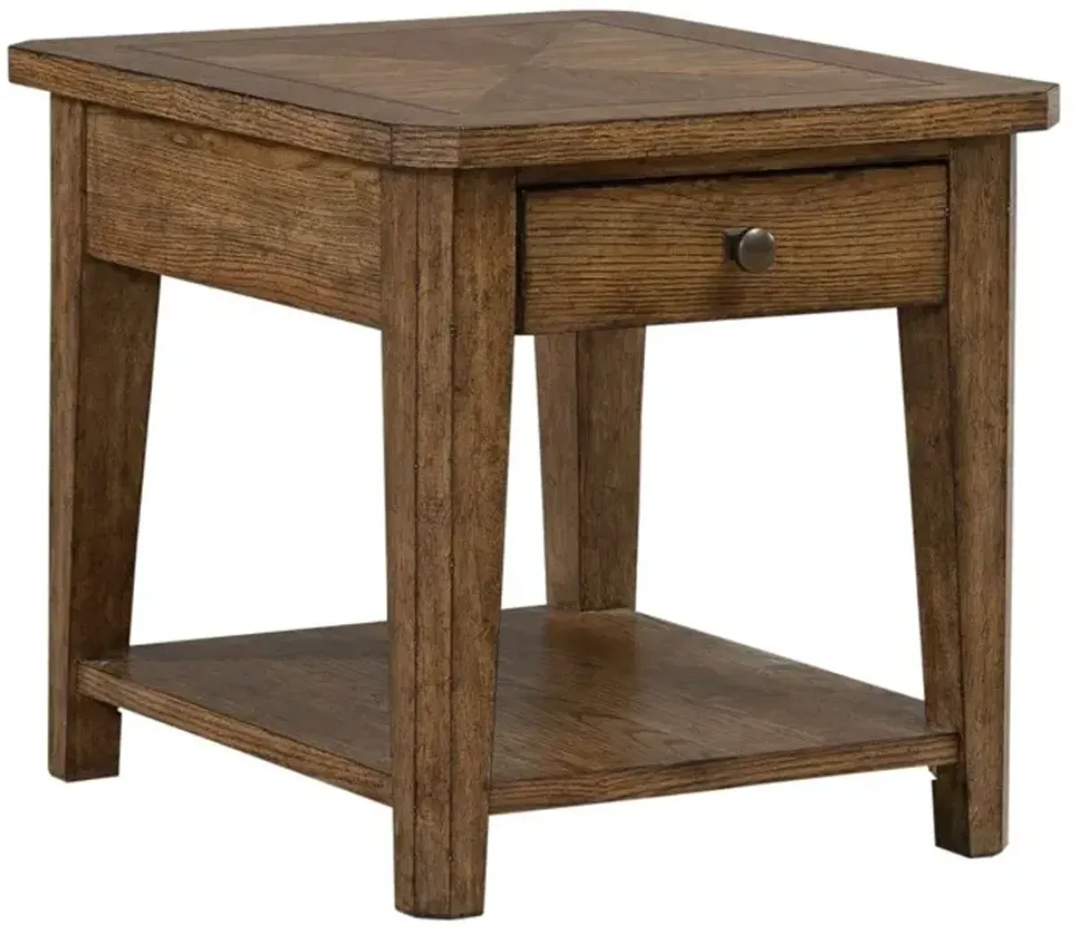 Liberty Furniture Carolina Park Amber Brown End Table