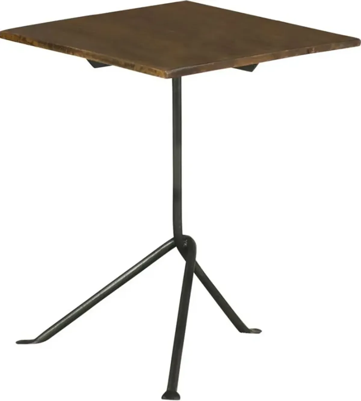 Coaster® Heitor Dark Brown Accent Table with Gunmetal Base