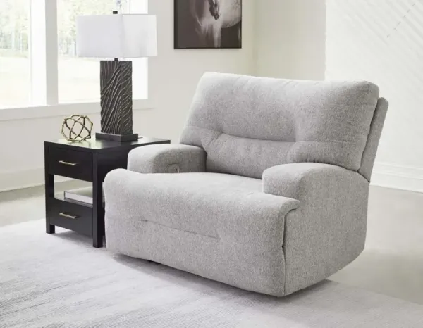 Signature Design by Ashley® Acklen Place Pewter Wide Seat Power Recliner