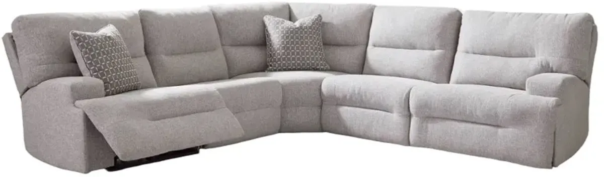 Signature Design by Ashley® Acklen Place 5-Piece Pewter Power Reclining Sectional