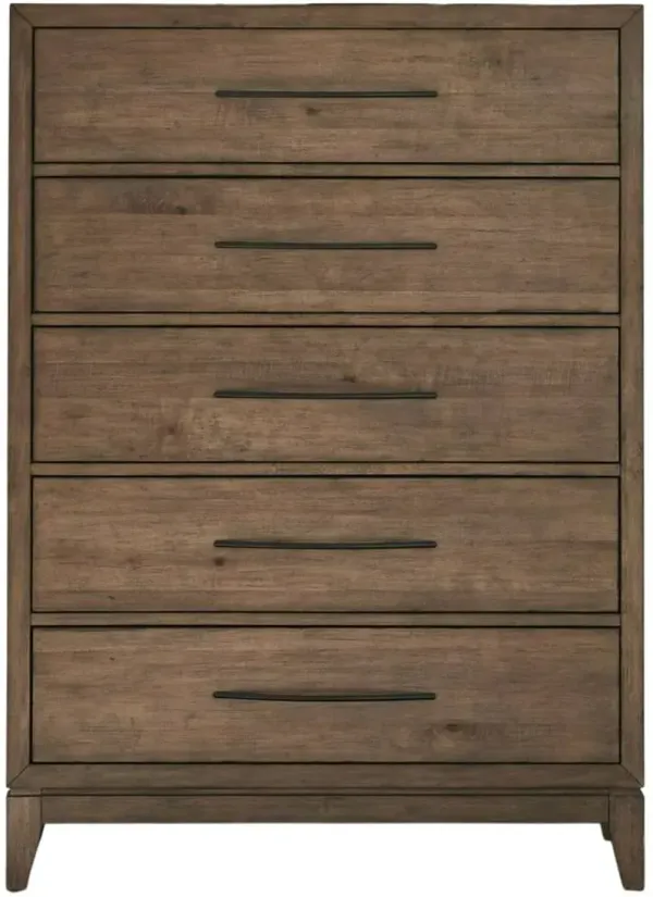 Liberty Furniture Shaker Lakes Harvest Brown 5-Drawer Chest