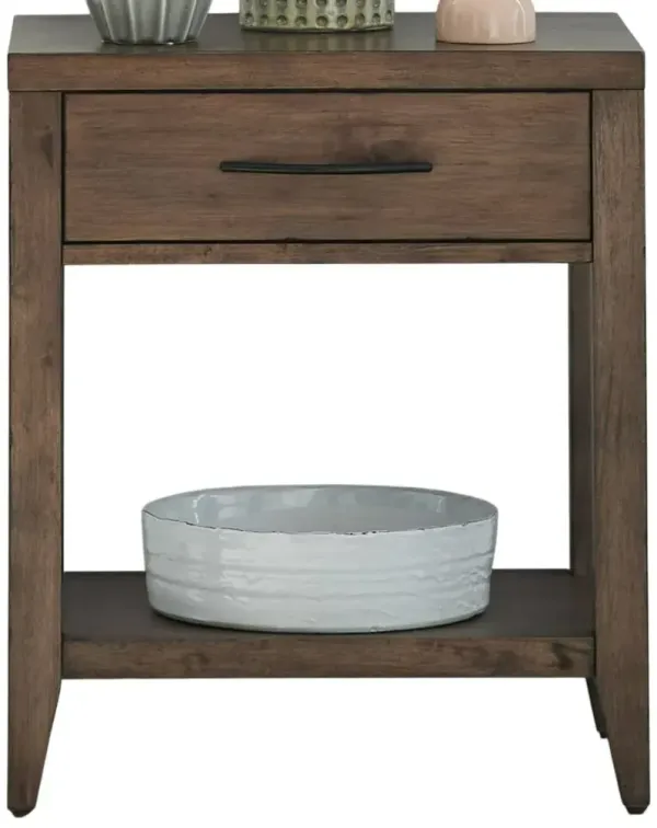 Liberty Furniture Shaker Lakes Harvest Brown Open Nightstand